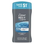 Dove Men+Care Antiperspirant Deodorant Stick Clean Comfort Twin Pack 72-Hour Sweat & Odor Protection Antiperspirant for Men With 1/4 Moisturizing Cream 2.7 oz - Image 2
